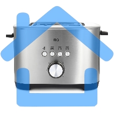 Тостер BQ T1010 Steel-Black, Мощность 800 Вт, 7 степеней поджаривания