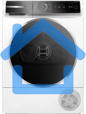 Сушильная машина Bosch WQB245B0ME белый, 9 кг, сушка - конденсационная, программ - 14, 59.8 x 84.2 x 65.1 см