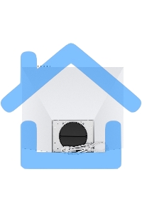 Вытяжка каминная HOMSair Delta 50 белый, 50 см, 600 куб. м/ч, 47 дБ