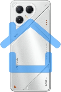 Смартфон Tecno Pova 7 5G LJ7, 8/256Gb, серебристый