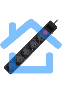 Сетевой фильтр Smartbuy (SBSP-5-50-K) 5 гн х 5,0 м черный