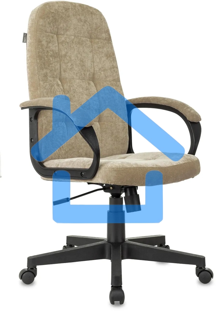 Кресло руководителя Бюрократ CH 002 Fabric Light-21 песочный, крестов. пластик