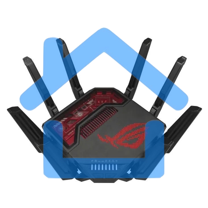 Маршрутизатор ASUS GT-BE19000, черный/красный, 90IG0850-MO9A0V