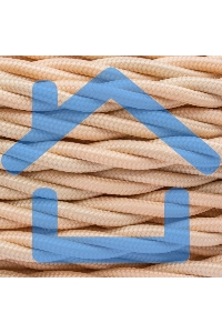 Провод ретро Bironi B1-435-719-50 3х2.5 матовый песочное золото (уп. 50 м)