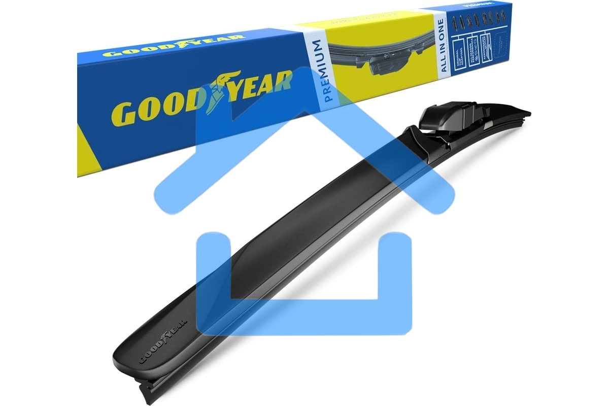 Бескаркасная щетка GOODYEAR GY000442 PREMIUM 22''/55см бескаркасная