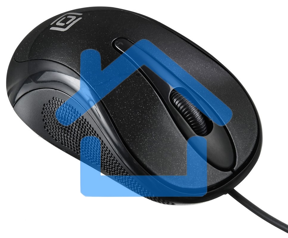 Мышь проводная Oklick 385M черный, 1000 dpi, USB, кнопки - 3