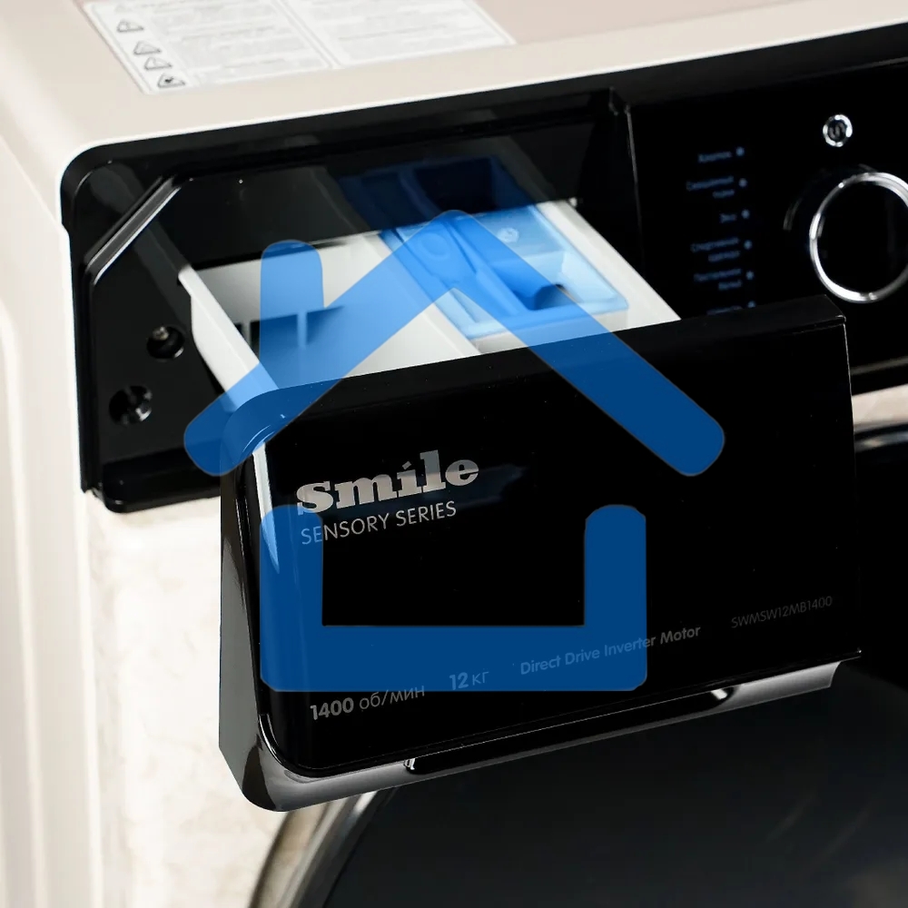 Стиральная машина Smile SWMSW12MB1400 Бежевый-черный, загрузка фронтальная 12 кг, 1400 об/мин, класс: А+