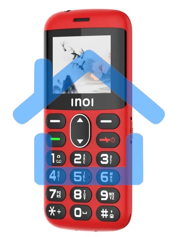 Мобильный телефон INOI 148 Senior 4G красный