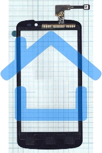 Сенсорное стекло (тачскрин) для LG Optimus True HD LTE P936, черное