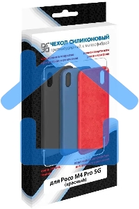 Чехол (клип-кейс) DF poOriginal-05 для Xiaomi Poco M4 Pro 5G красный