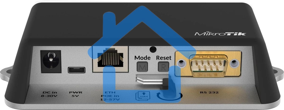 Точка доступа MikroTik LtAP mini (RB912R-2ND-LTM) N300 10/100BASE-T черный