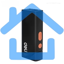 Лазерный дальномер Deli DL331140 Home Series черный диапазон измерений 0,05~40м, точность измерения ±3мм, 370 мА·ч, OLED дисплей, Type-C, вес 48 грамм, эксклюзивный дизайн