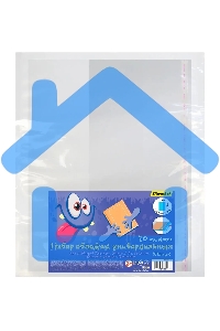 Обложка Silwerhof Монстрики, с липким слоем (набор 5шт), полипропилен, 70мкм, гладкая, прозрачная, 270х490мм