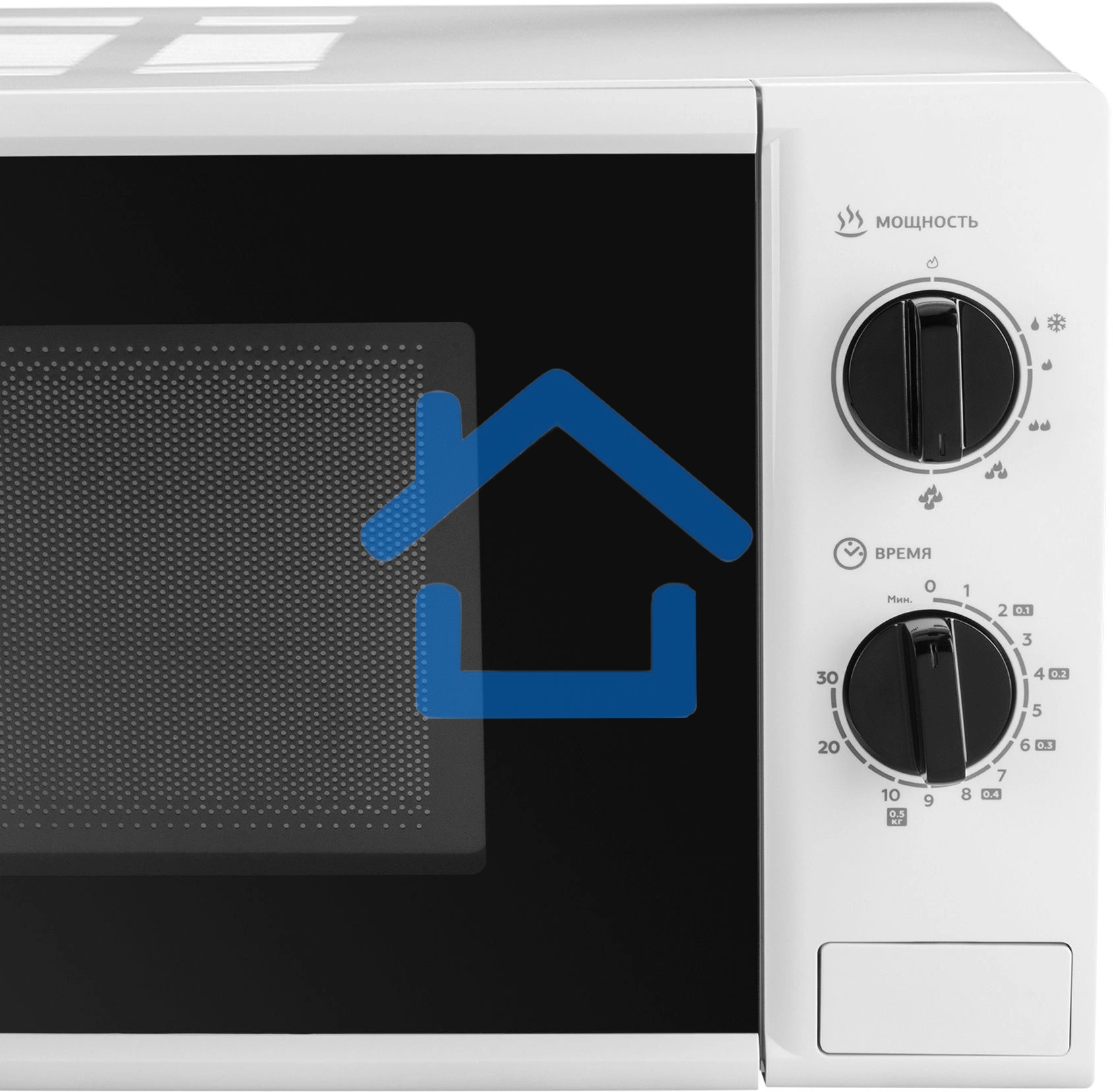 Микроволновая печь Hyundai HYM-M2048 белый, 20 л, 700 Вт, переключатели - поворотный механизм