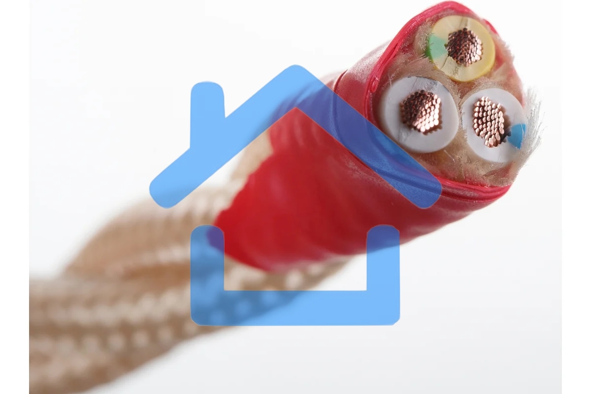 Провод ретро Bironi B1-435-719-50 3х2.5 матовый песочное золото (уп. 50 м)