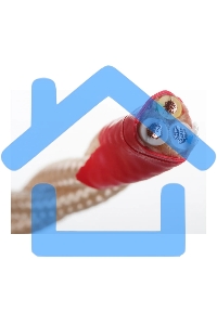 Провод ретро Bironi B1-435-719-50 3х2.5 матовый песочное золото (уп. 50 м)