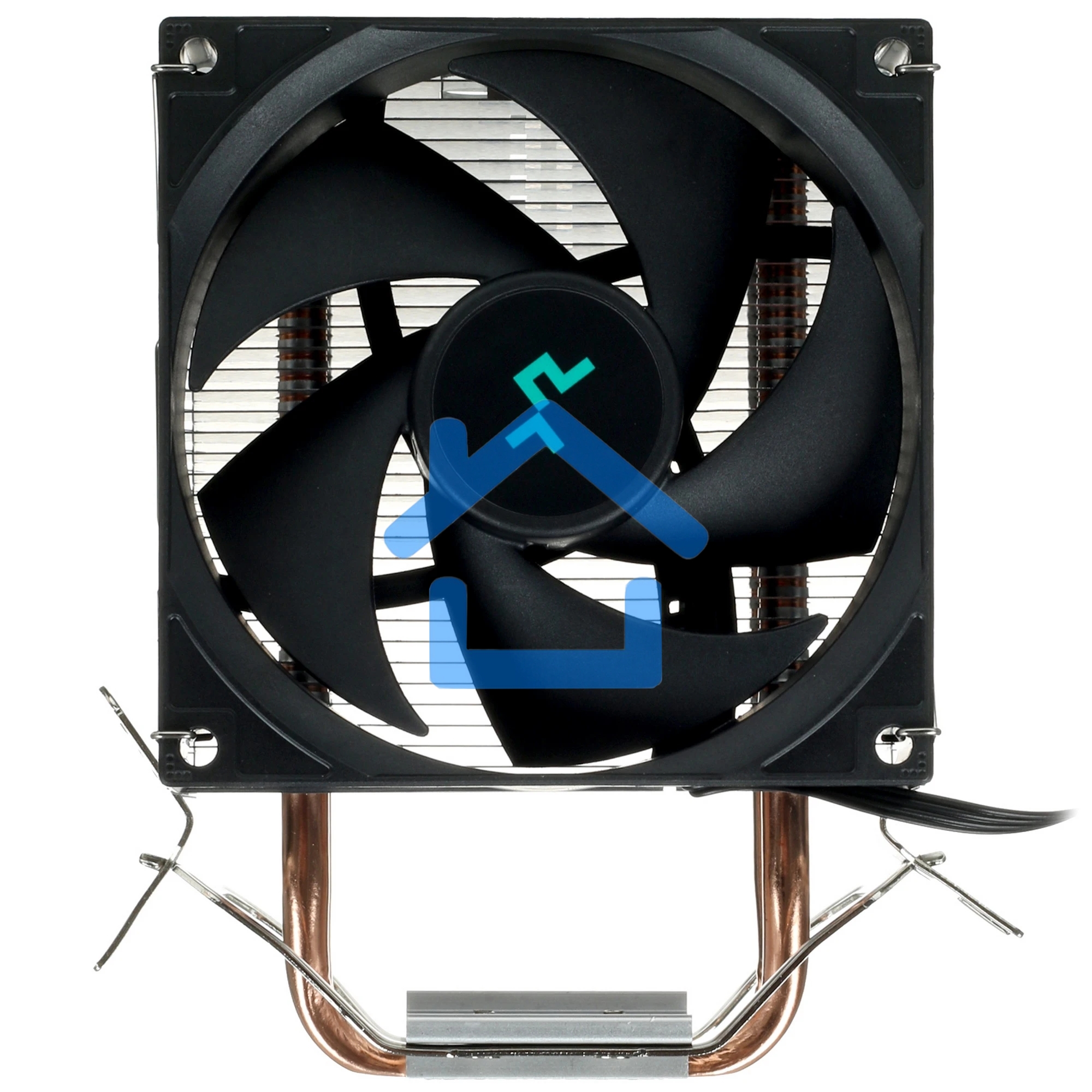 Кулер для процессора DEEPCOOL AG200 черный, 92 мм, алюминий/медь, 3050 об/мин, 30.5 дБ, 4 pin, 100 Вт, 133 мм