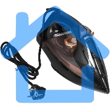 Утюг DELTA DL-152 черный с золотым