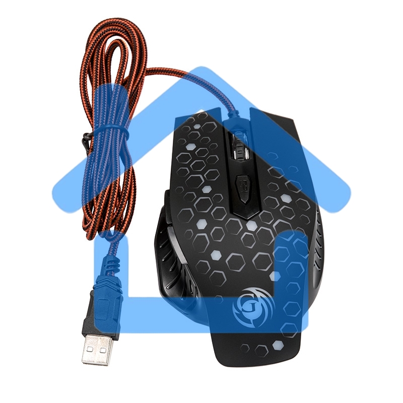 Мышь проводная Dialog Gan-Kata MGK-11U черный, 2400 dpi, USB, кнопки - 6