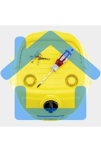 Строительный пылесос Karcher WD 2 Plus S V-15/4/18 желтый, 1000 Вт, уборка сухая/сбор воды, пылесборник мешок/контейнер, 15 л