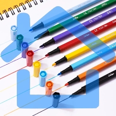 Фломастеры Deli EC156-24 ColoRun 24 цвета, пластиковая туба