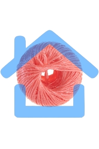 Шпагат полипропиленовый Сибртех 93979 1200 текс, 1,7 мм, L 110 м, Россия, красный