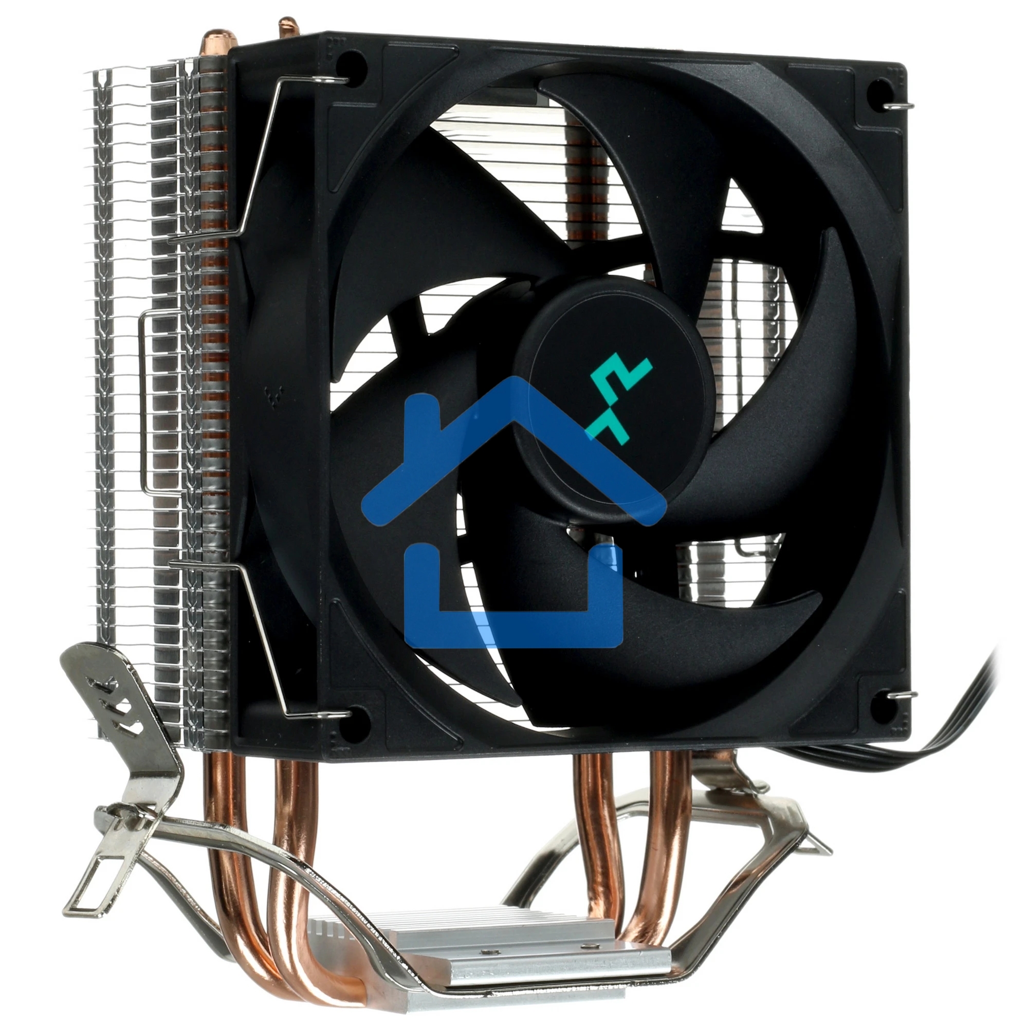 Кулер для процессора DEEPCOOL AG200 черный, 92 мм, алюминий/медь, 3050 об/мин, 30.5 дБ, 4 pin, 100 Вт, 133 мм