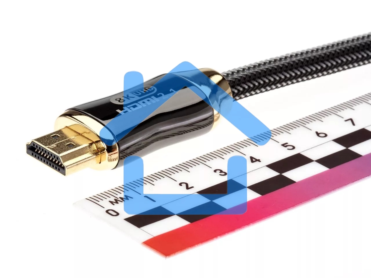 Кабель HDMI 19M/M,ver. 2.1, 8K@60 Hz 2m метал разъемы, нейлоновая оплетка Telecom <TCG300-2M>