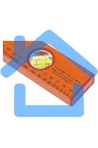 Уровень алюминиевый, 400 мм, 3 глазка, желтый, линейка Sparta