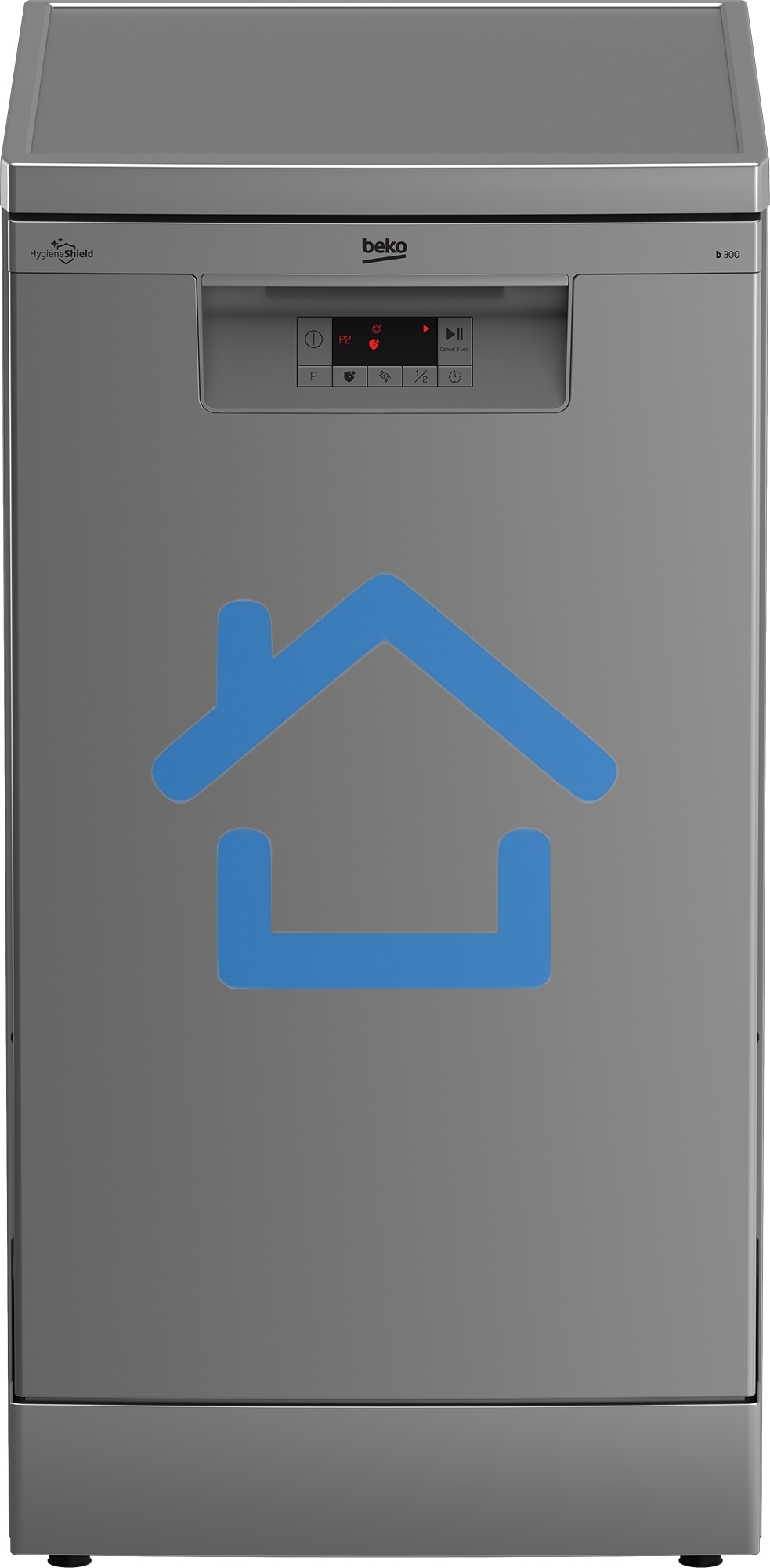 Посудомоечная машина Beko BDFS15020S, серебристая, 44.8 см, 10 компл., 49 дБ, класс A
