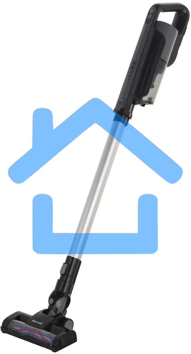 Пылесос вертикальный Maxwell MW-3247 черный, питание от аккумулятора, 120 Вт, уборка сухая, пылесборник 0.4 л, работа от АКБ max 35 мин
