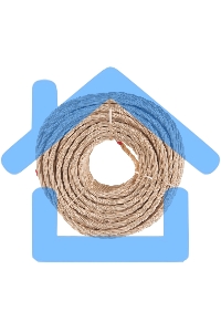 Провод ретро Bironi B1-435-719-50 3х2.5 матовый песочное золото (уп. 50 м)