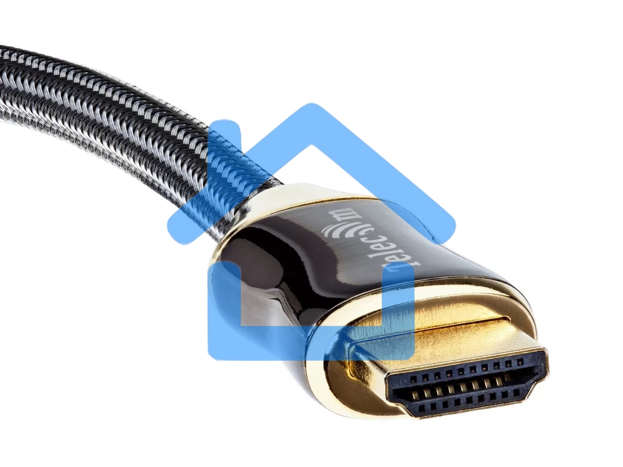 Кабель HDMI 19M/M,ver. 2.1, 8K@60 Hz 2m метал разъемы, нейлоновая оплетка Telecom <TCG300-2M>