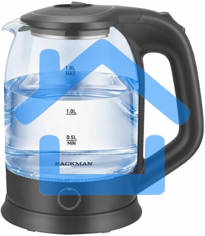 Чайник электрический BACKMAN BM-TEA 728 1.8 л, 2200 Вт, черный