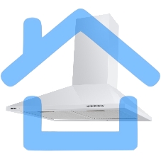 Вытяжка каминная HOMSair Delta 50 белый, 50 см, 600 куб. м/ч, 47 дБ