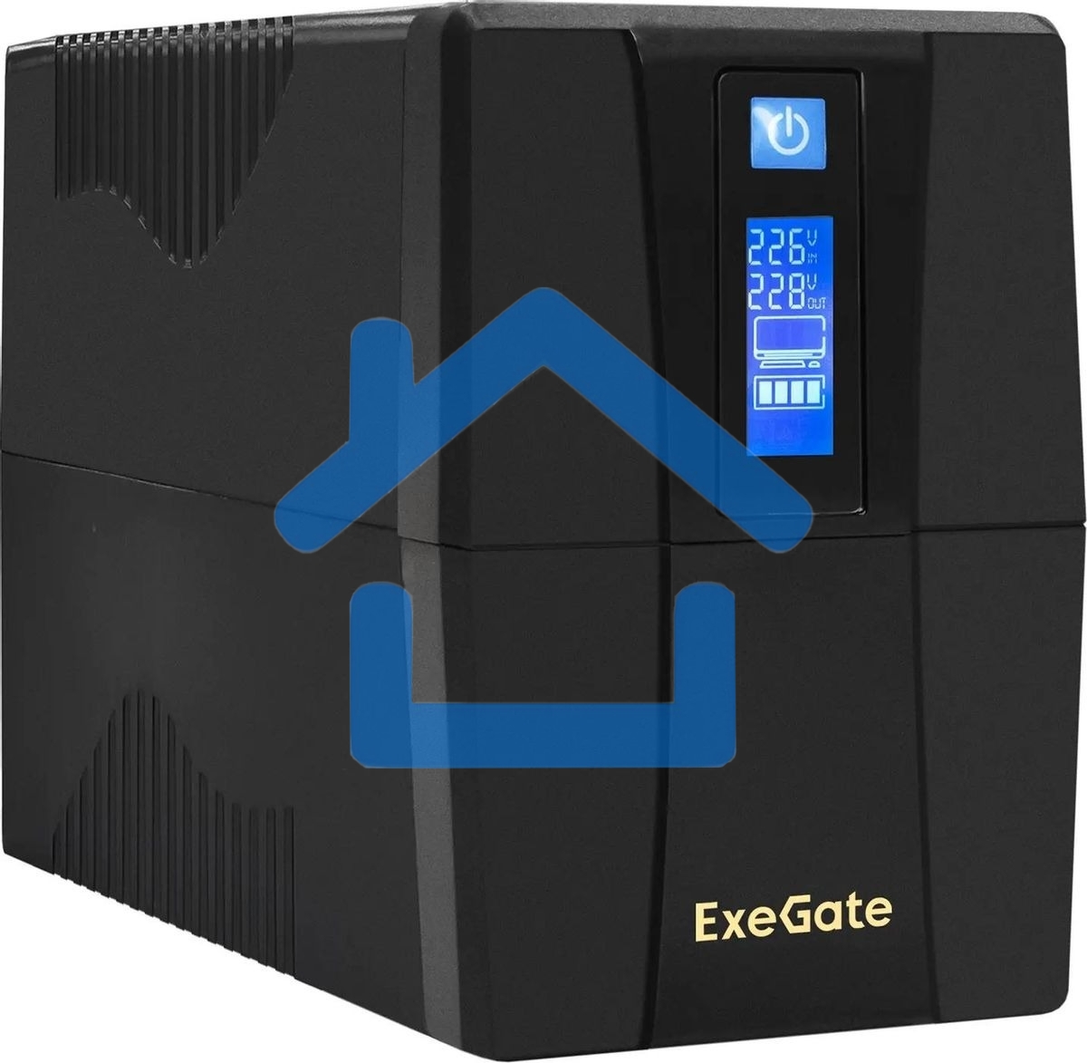 Источник бесперебойного питания ExeGate EP285580RUS SpecialPro Smart LLB-600.LCD.AVR.EURO.RJ.USB 600VA/360W, LCD, AVR, 2 евророзетки, RJ45/11, USB, черный
