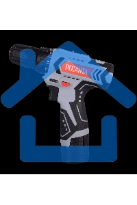 Дрель-шуруповерт Ресанта ДА-12-2ЛК 75/14/2, Аккумуляторная, 12В, 2 АКБ, Кейс