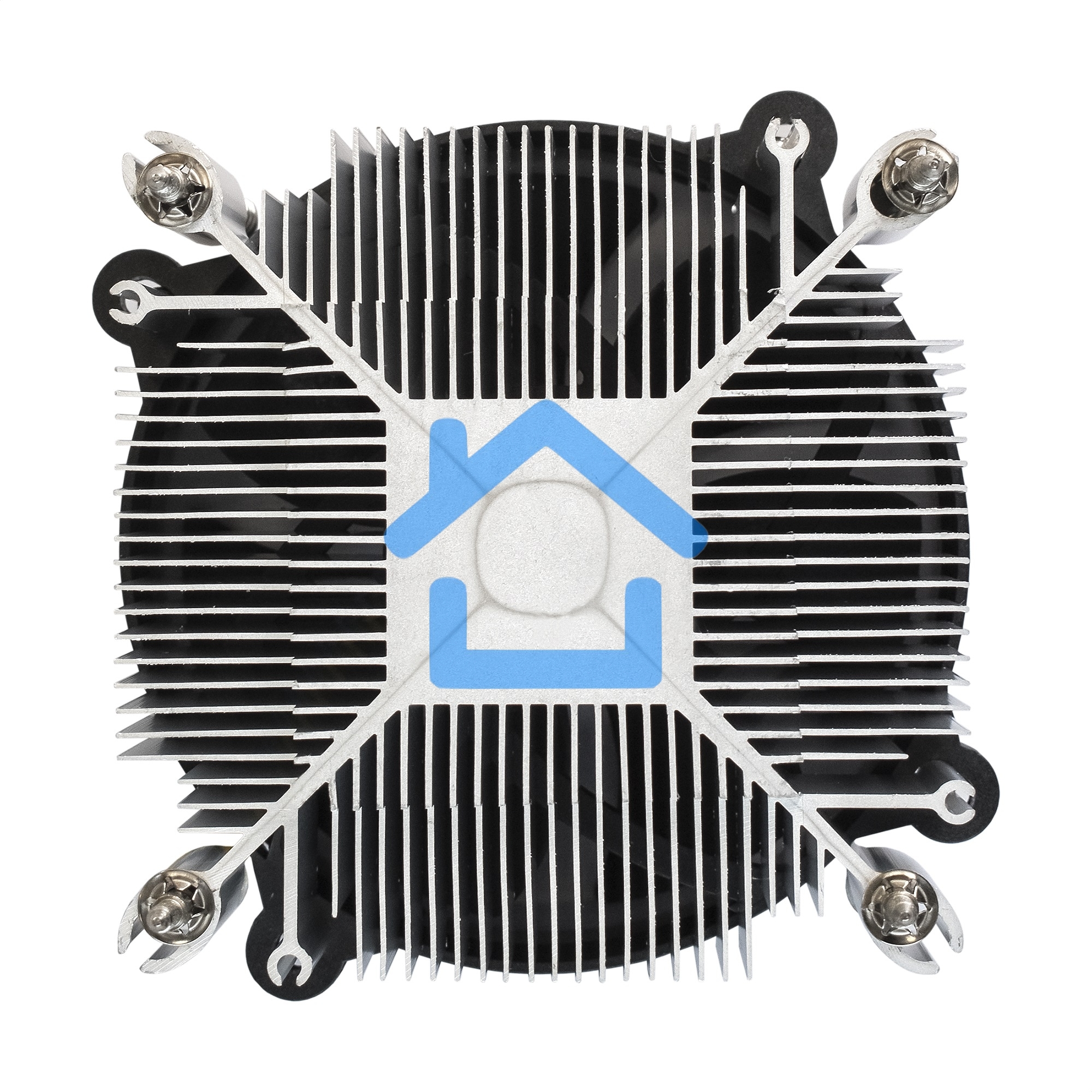 Кулер для процессора ExeGate ETA-20.PWM.V1700 серебристый, 90 мм, алюминий, 2600 об/мин, 23.5 дБ, 4 pin, 90 Вт, 60 мм