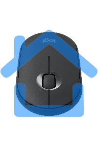 Мышь беспроводная Logitech Pebble M350 графитовый, 1000 dpi, радиоканал, Bluetooth, USB, кнопки - 3