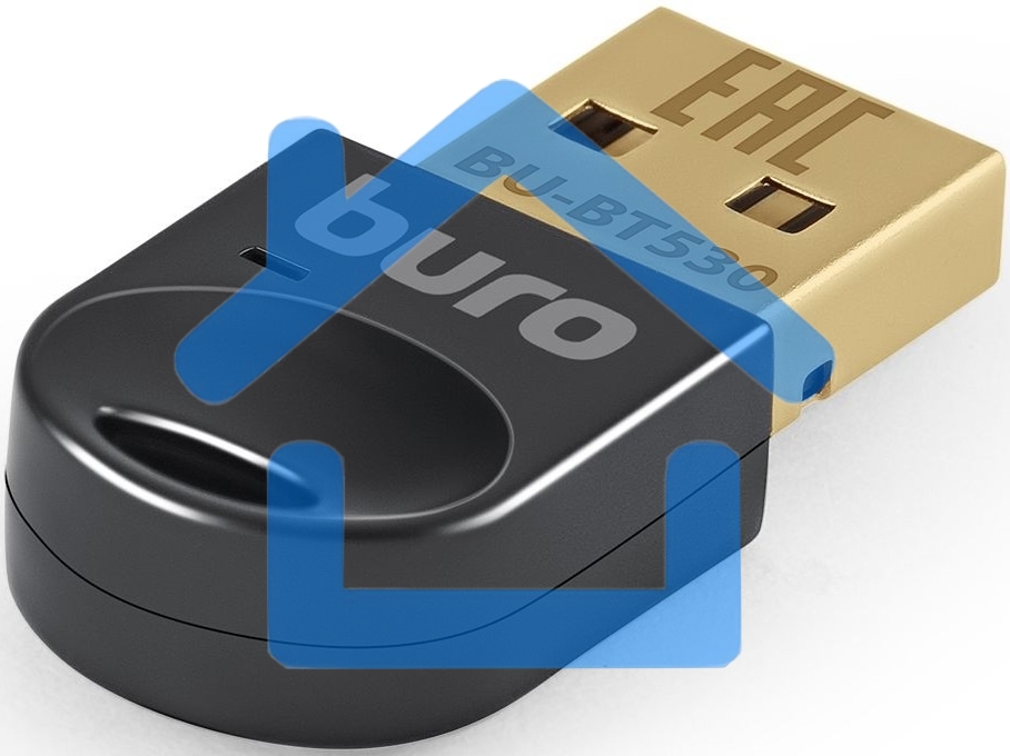 Адаптер USB Buro BU-BT530 Bluetooth 5.3+EDR class 1.5 20м черный