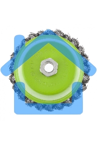 Щетка для УШМ СИБРТЕХ, 125 мм М14, чашка, крученая металлическая проволока 0,5 мм 746277