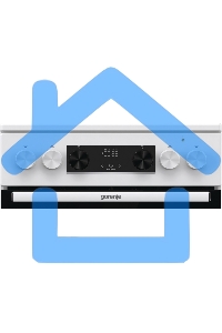 Плита электрическая Gorenje GECS5C70WA белый, конфорок 4 электрических, духовка 70 л, 50 см x 85 см x 59.4 см