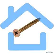 Саморез универсальный KRANZ 5х60, желтый цинк, короб (100 шт./уп.)