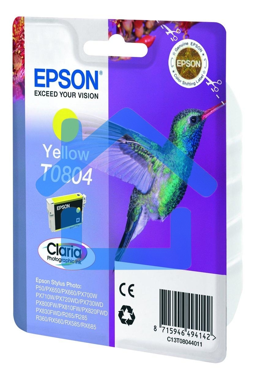 Картридж струйный Epson C13T08044011 желтый для Epson St Ph P50/PX660/PX720WD (330стр.)