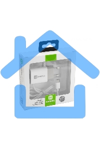 Сетевое зарядное устройство Harper WCH-5118 WHITE 1xUSB 2.1A + кабель USB Type-C