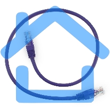 Патч-корд UTP Cablexpert кат.5e, 0.5м, литой, многожильный, фиолетовый