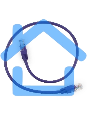 Патч-корд UTP Cablexpert кат.5e, 0.5м, литой, многожильный, фиолетовый