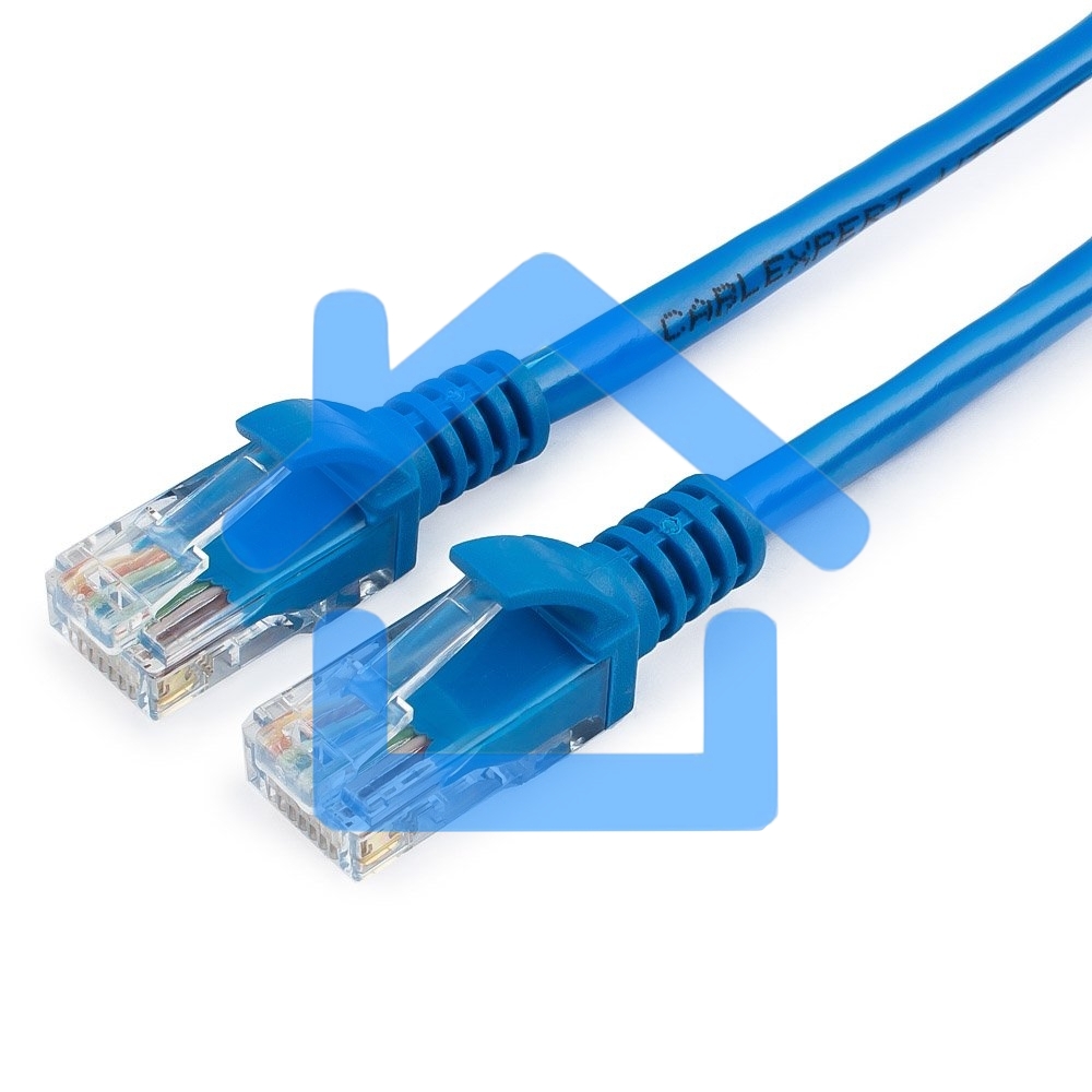 Патч-корд UTP Cablexpert кат.5e, 3м, литой, многожильный (синий)