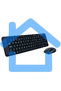 Комплект клавиатура + мышь Logitech MK220 клав:черный мышь:черный USB беспроводная