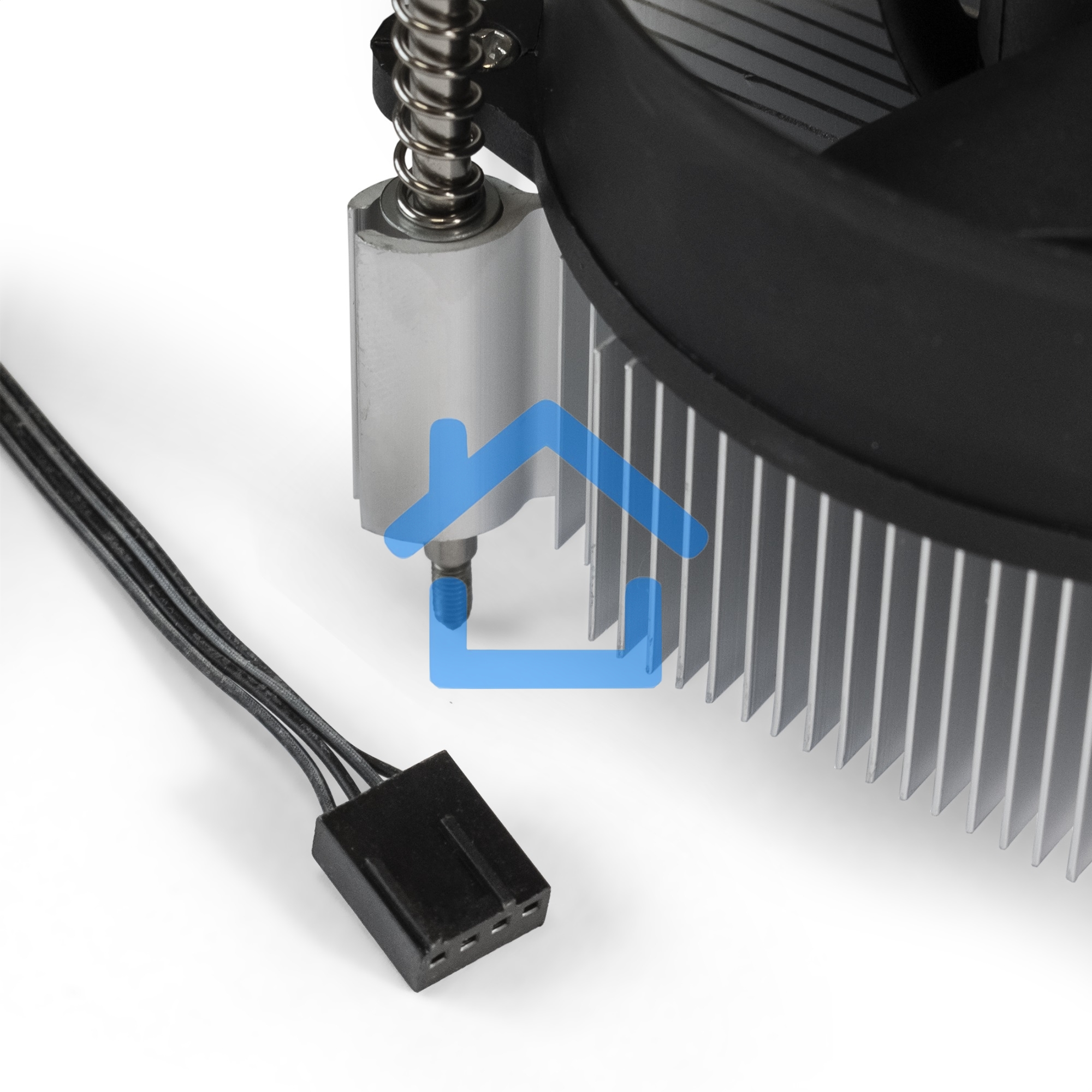 Кулер для процессора ExeGate ETA-20.PWM.V1700 серебристый, 90 мм, алюминий, 2600 об/мин, 23.5 дБ, 4 pin, 90 Вт, 60 мм